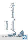 Volkswagen Bettle (A5)⌀55mm ⌀50mm 2011~Air Suspension Support Kit/air shock absorbers